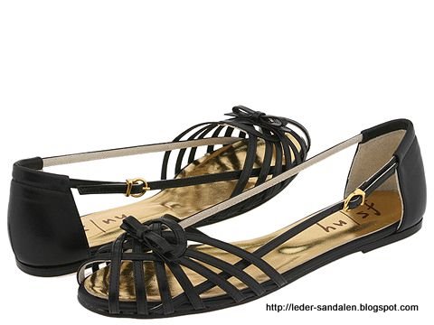Leder sandalen:sandalen-354810