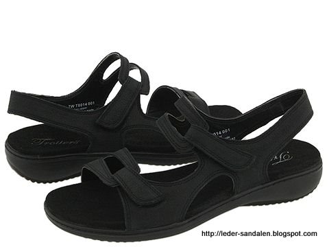 Leder sandalen:sandalen-354857