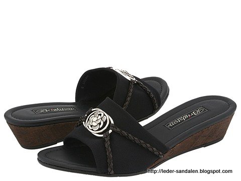 Leder sandalen:sandalen-354986