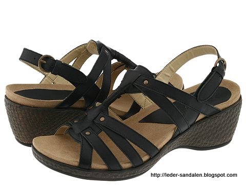 Leder sandalen:sandalen-355029