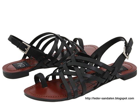 Leder sandalen:sandalen-355091