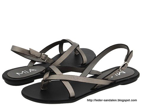 Leder sandalen:sandalen-355200