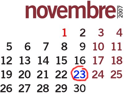 23 Novembre 2007