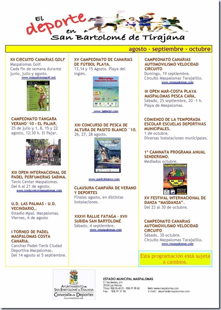 EVENTOS AGO-OCT 10