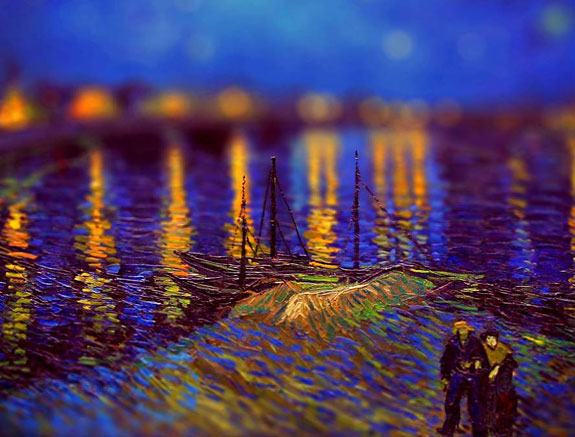 Tilt-Shifted Van Gogh’s Paintings