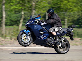 Kieth again..... on his own bike after a day's training...