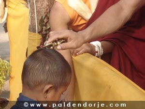 Buddha Boy blessing