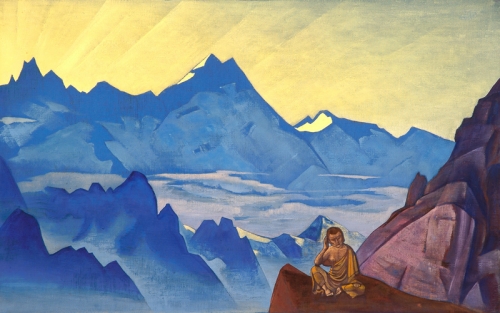Nicholas Roerich.  Milarepa, the One Who Hearkened.