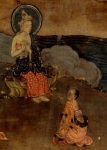 ...when, in a flash of light, the dog turned into the Buddha Maitreya