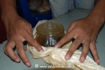 Six pipal leaves kept by the Family