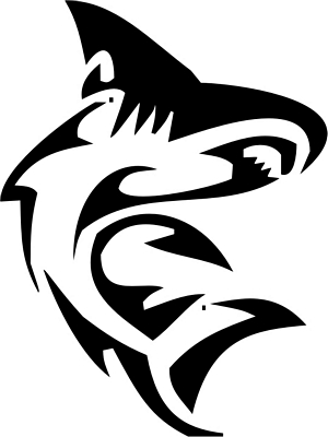 shark tattoo flash. Tribal Shark Tattoo designs