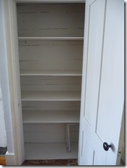 Dining room shelves, after