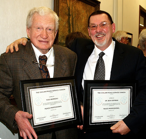 Photo of Yves Morneau and Dr. Ben Hoffman - Peace Professionals
