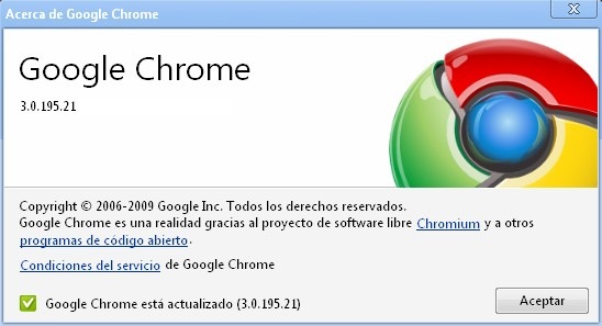 Google Chrome 3
