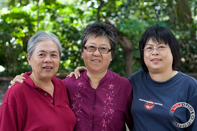 Second aunty, Mum and Fifth Aunty