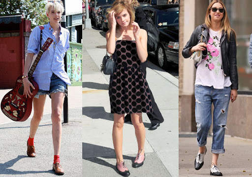 Agyness Deyn, Emma Watson and Emma Watson Shoes. Agyness Deyn, Emma Watson and