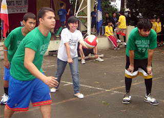 Volleyball Ceremonial Toss Ma'am Dianne