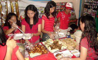 Delicious food (merienda and dinner) prepared by 2nd year students