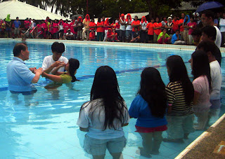 Day 4 - One Deaf camper was immersed following the baptism of Christ. A total of eight Deaf persons were baptized.