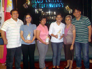 Awarding of Tokens of Appreciation to Judges together with Sir Ervin Reyes, Ma'am Remedios Esposa and Sir Jojo Esposa