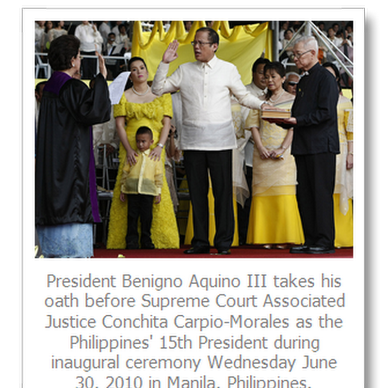 Inaugural Speech of President Benigno C. Aquino III