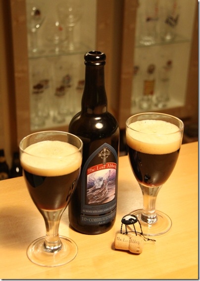 LostAbbey-10Commandments-bottle&2glasses LostAbbey-10Commandments-bottle&2glasses