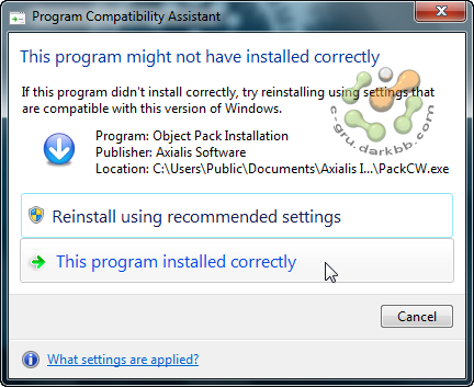 Program Compatibility Assistant ปิดซะอย่าให้มากวนใจ Pcadis01
