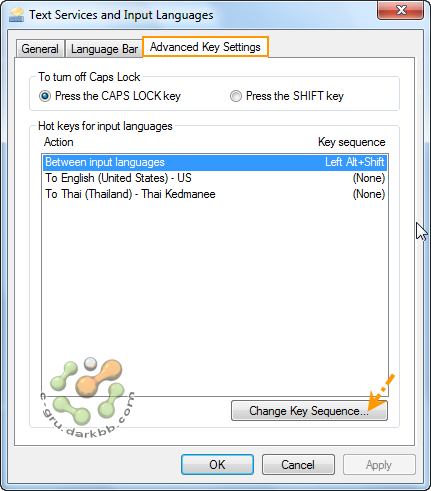 ปรับแต่งคีย์สลับภาษาหลังติดตั้ง Windows Ckb03