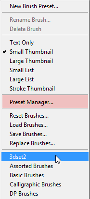 Adobe Photoshop ครับ Psbrushmenu