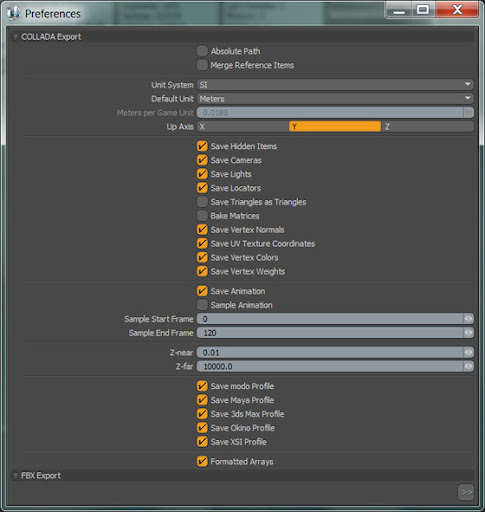 modo - modo 501 Feature Tour 501collada_export_options_560