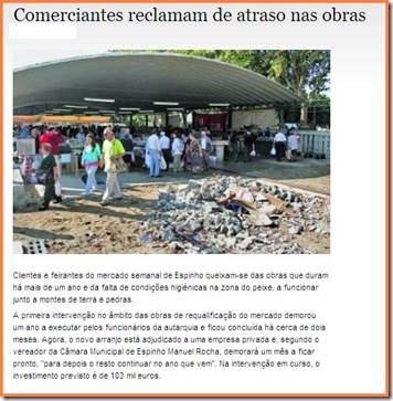 Comerciantes reclamam de atraso nas obras