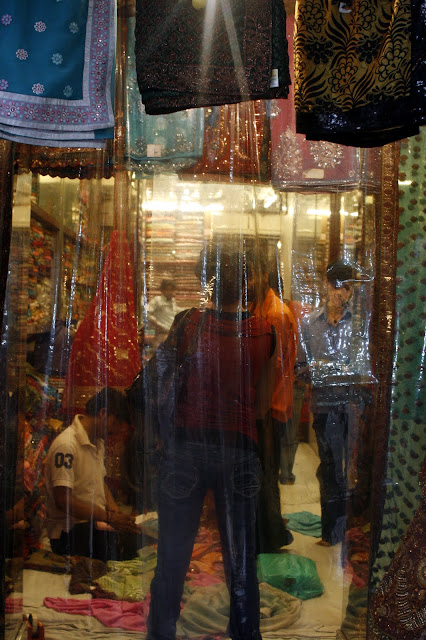 Chandni Chowk lady buying stuff