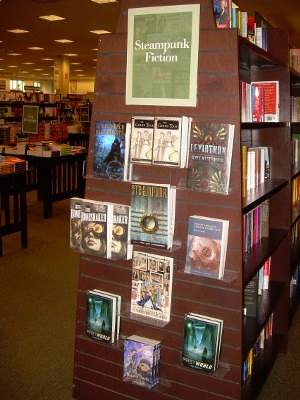 Steampunk display at the Waterfront Barnes and Noble