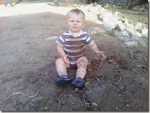 Cody in mud Cody in mud