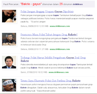Gayus Ungkap Dugaan Suap Grup Bakrie Gayus Ungkap Dugaan Suap Grup Bakrie