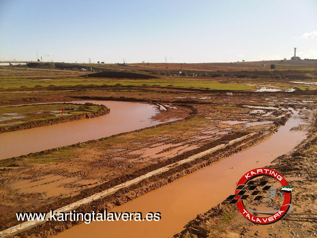 agua en las pistas