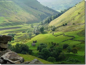 View down the Swaledale Valley
