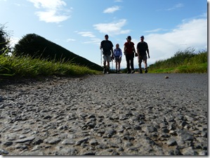 Trudging on the road to Danby Wiske