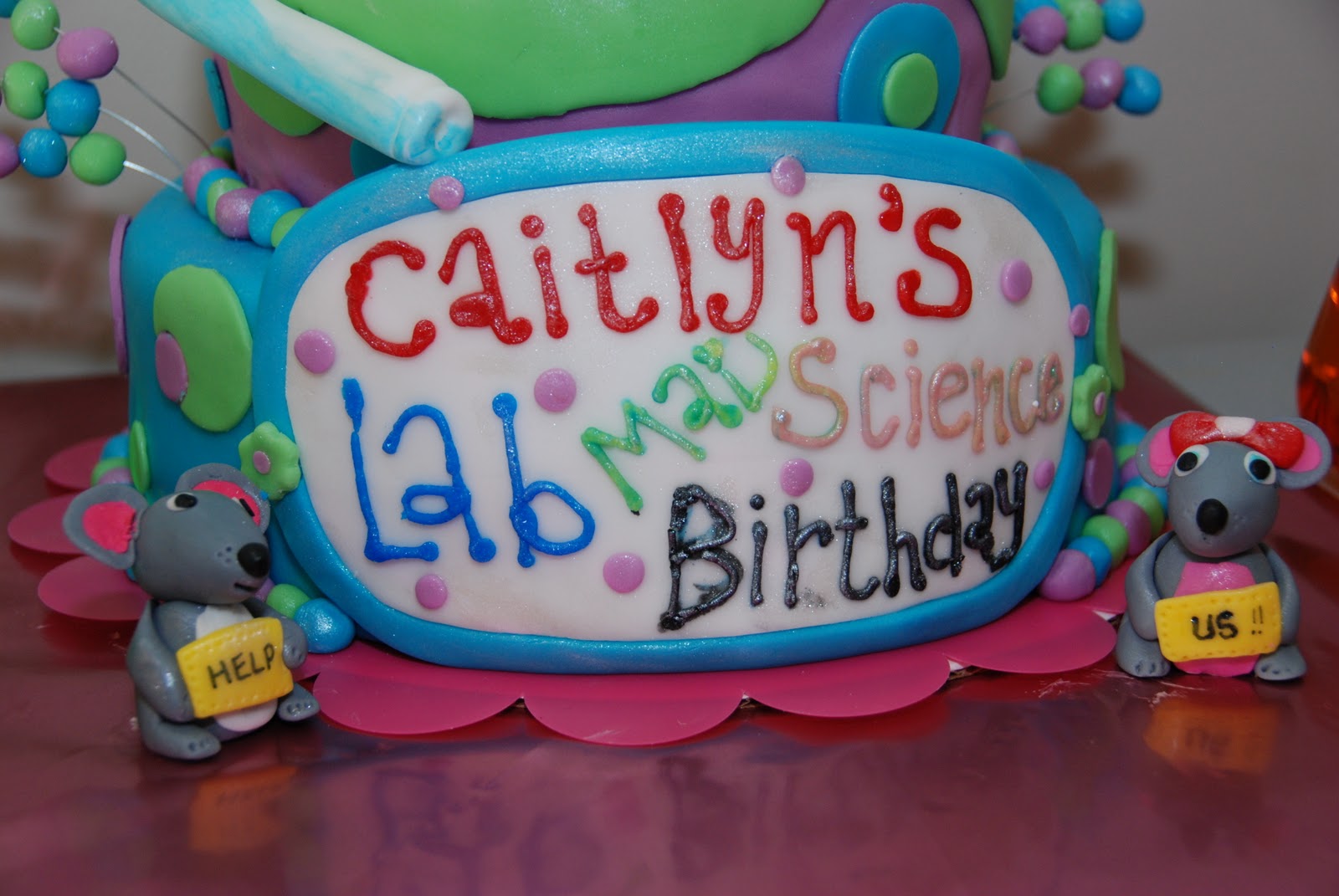 "mad scientist" birthday cake