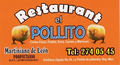 El Pollito restaurant in la Peñita de Jaltemba, Nayarit, Mexico