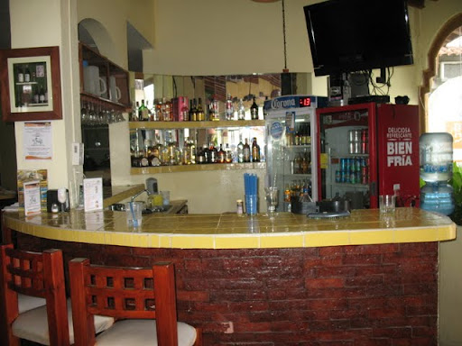 Restaurant Los Tulipanes in Rincon de Guayabitos, Nayarit, Mexico bar