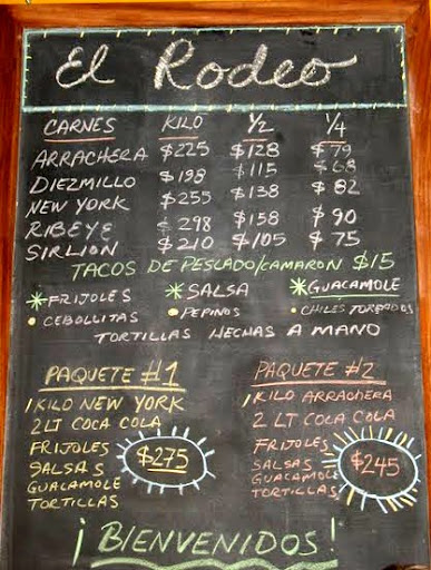 el rodeo menu