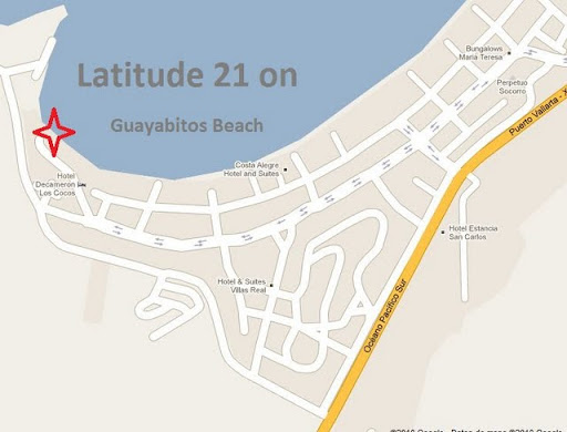 map to latitude 21 in guayabitos