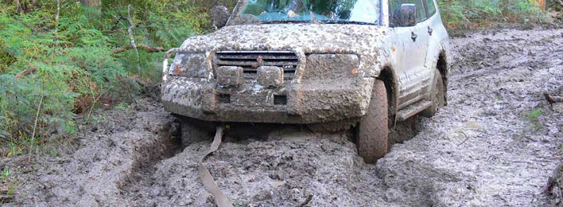 Muddy shower