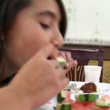 She really likes Watermelon