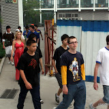 Walking to pizza