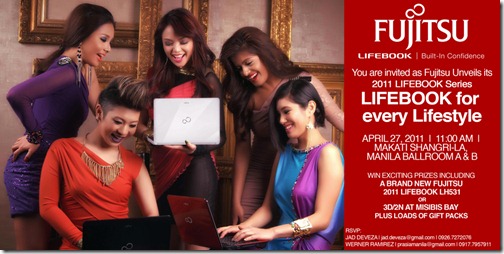 Bloggers event invite: Fujitsu Lifebook Launching Event on April 27