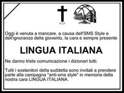 LINGUA ITALIANA