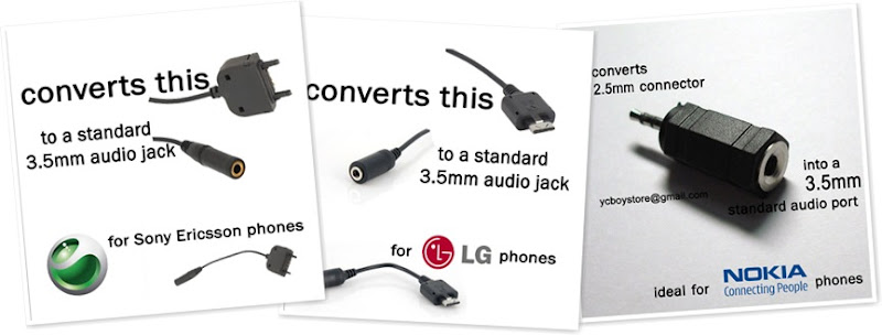 View phone connectors