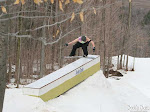 Rick Osborne board presses blindly at Peek'n Peak Resort in WNY